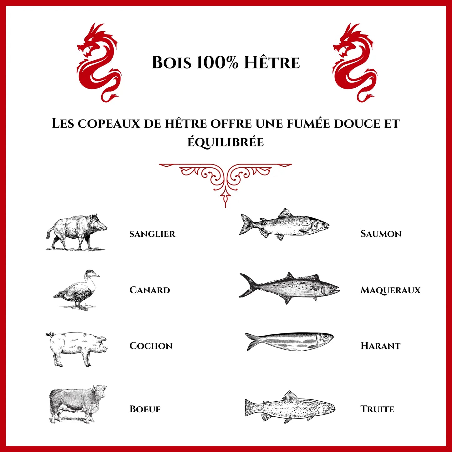 Copeaux pour fumage à chaud / Hêtre Sciure Ma boutique