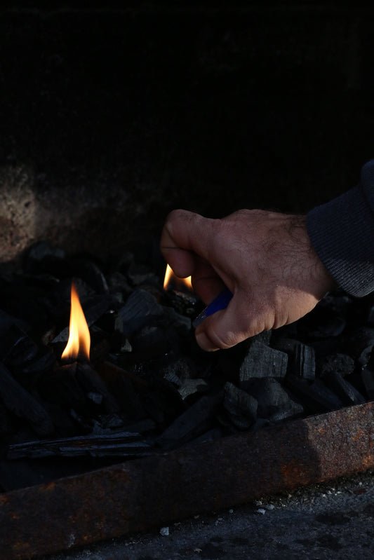 Allumage du générateur de fumée au chalumeau