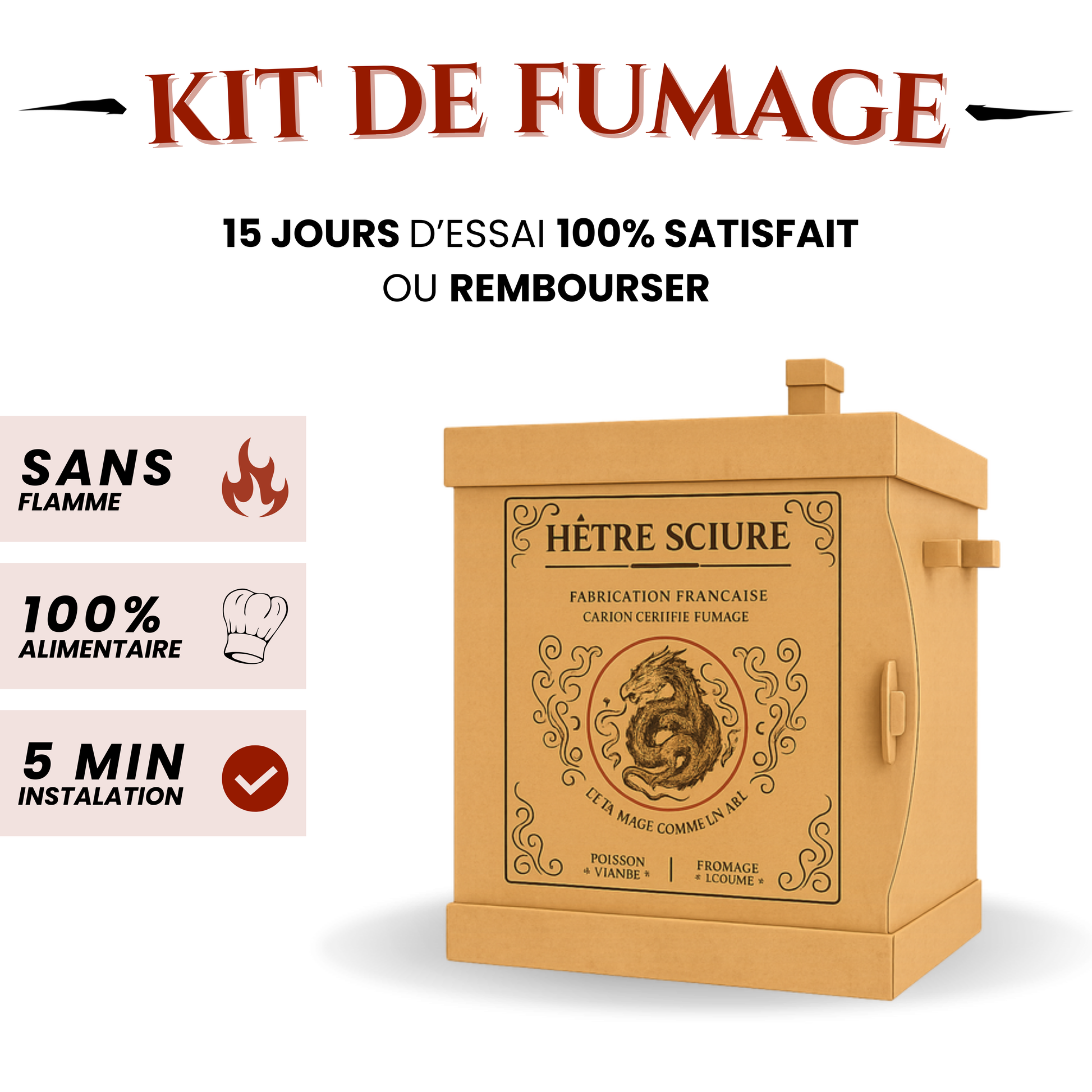 LA PREMIÈRE FUMÉE Hêtre sciure