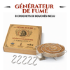 Générateur de fumée à froid assurant une diffusion continue sans extinction, livré avec crochets de boucher pour suspendre facilement les aliments