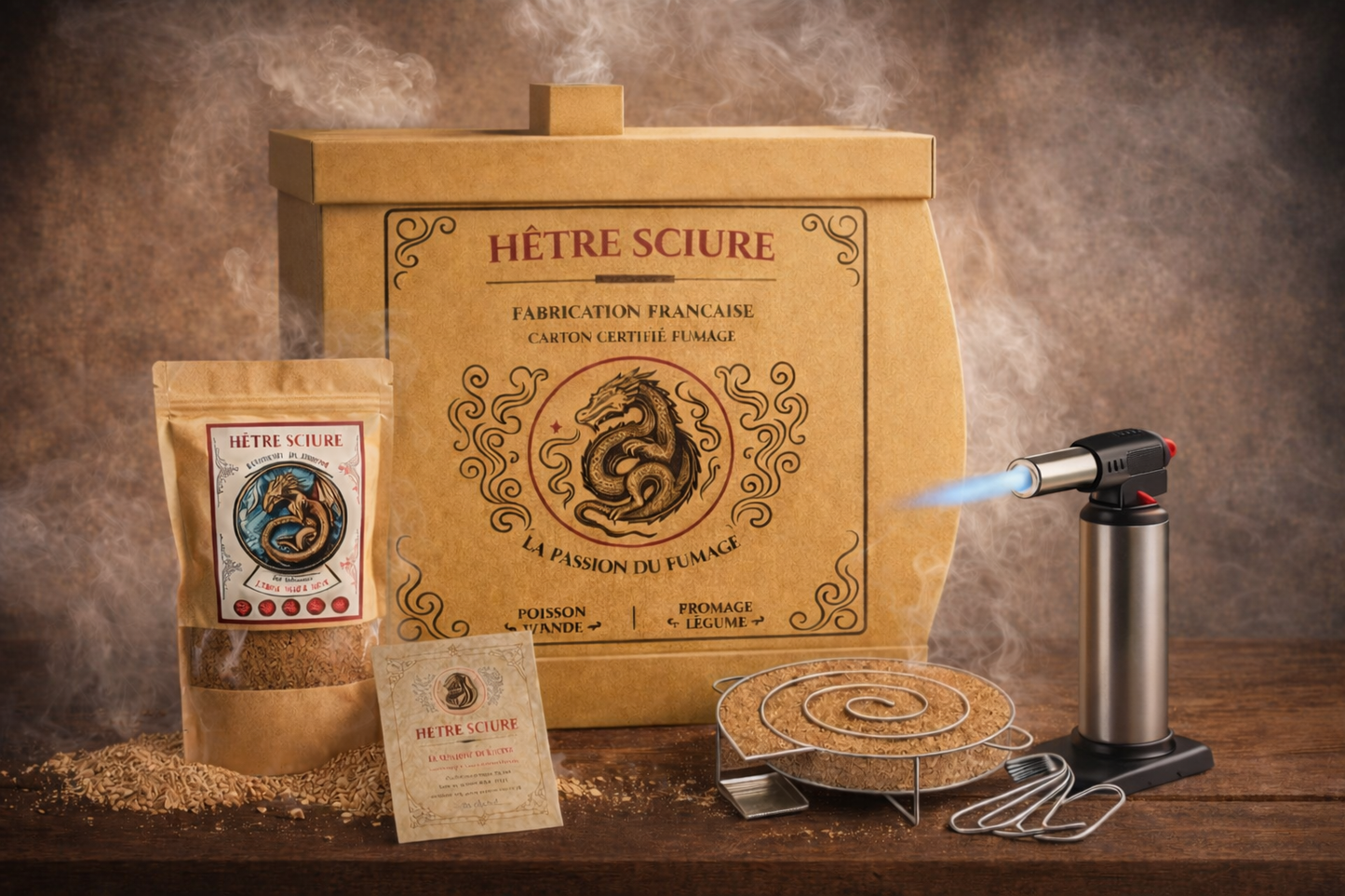 LA PREMIÈRE FUMÉE Hêtre sciure